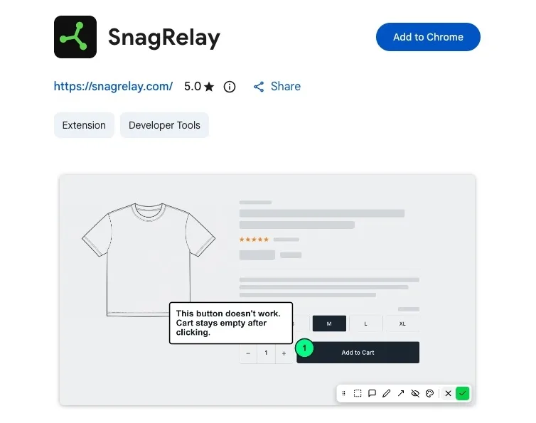 SnagRelay Chrome Extension