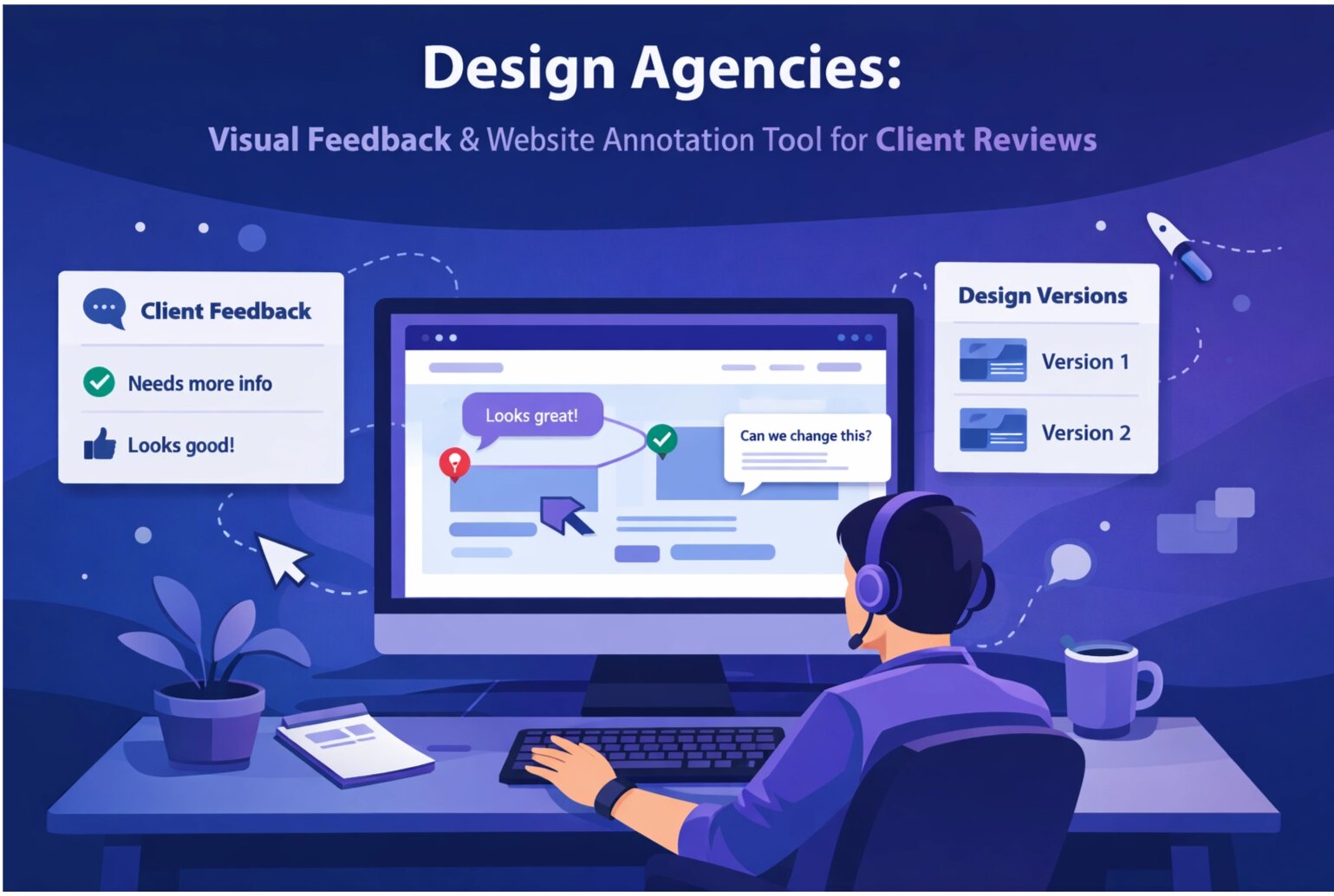 Design Agencies: Visual Feedback & Website Annotation Tool for Client Reviews
