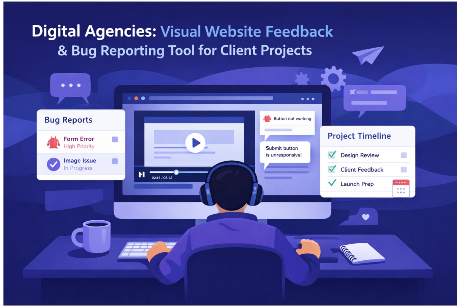Digital Agencies: Visual Website Feedback & Bug Reporting Tool for Client Projects